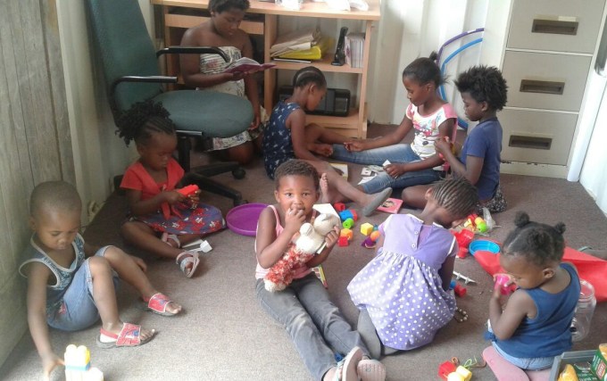 Isibindi kinderen kantoortje